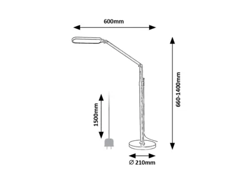 Stojanové svietidlo Rabalux 2310 LED 13W 790lm 3000-6000K 230V IP20